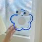 Preview: Großhandel B2B dekorative Acryl Stifthalter Organisator blau blume Augen design